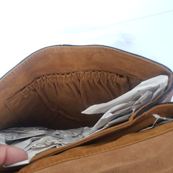 Patricia Nash Yoeky Leather Top-Handle Crossbody Bag Color Block - Picture 9 of 13